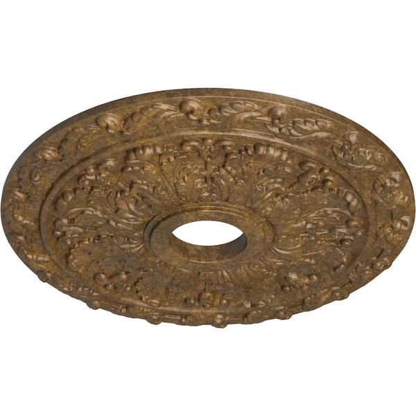 Spring Leaf Ceiling Medallion (Fits Canopies Up To 5 5/8), 19 7/8OD X 3 5/8ID X 1 1/4P